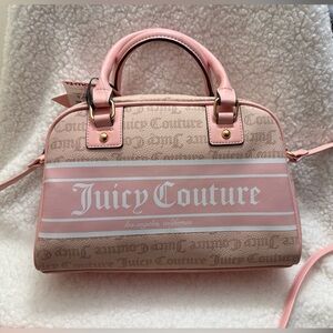 NWT Juicy Couture Y2K Fashionista Bowler in Sandstone/Pink